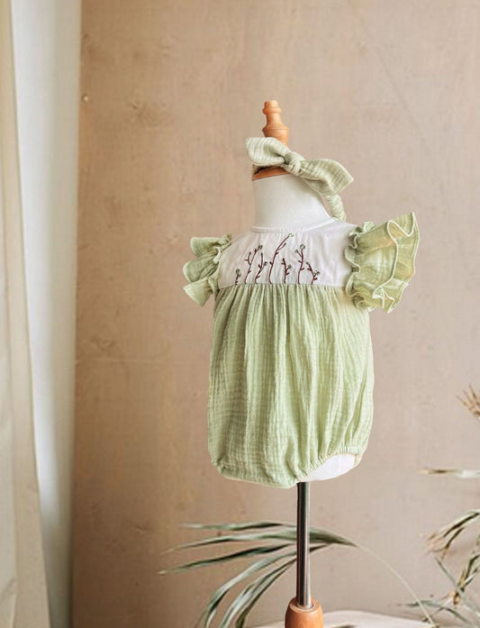 Ava muslin romper