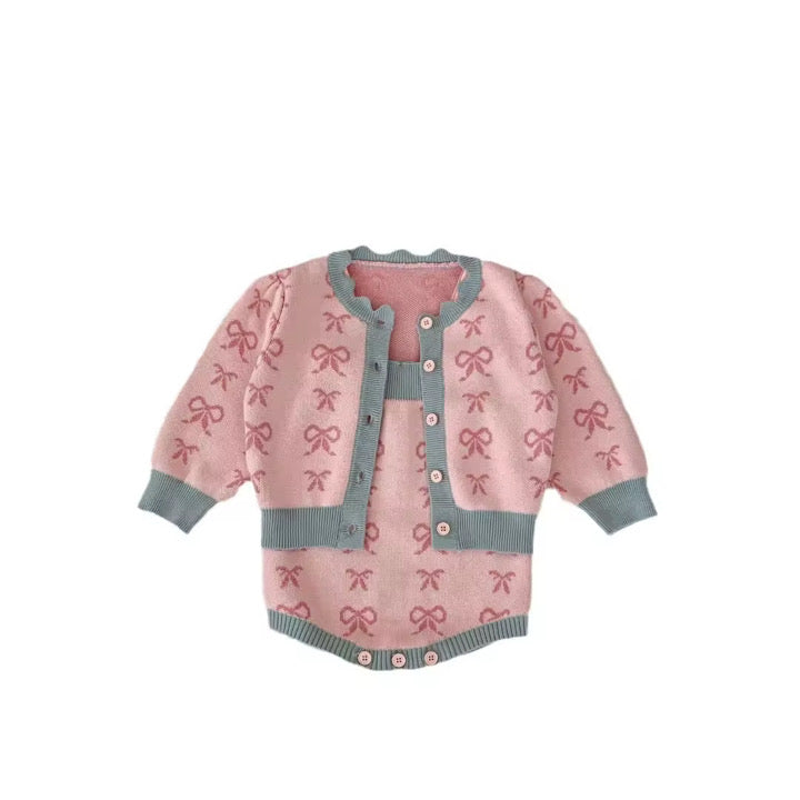 Knit pink set