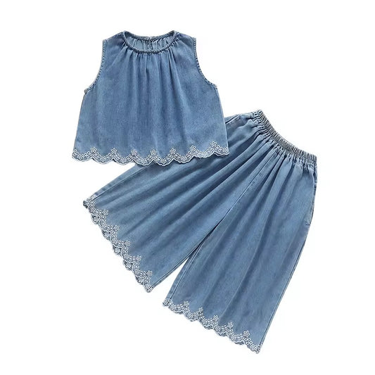 Scallo denim co-ord set