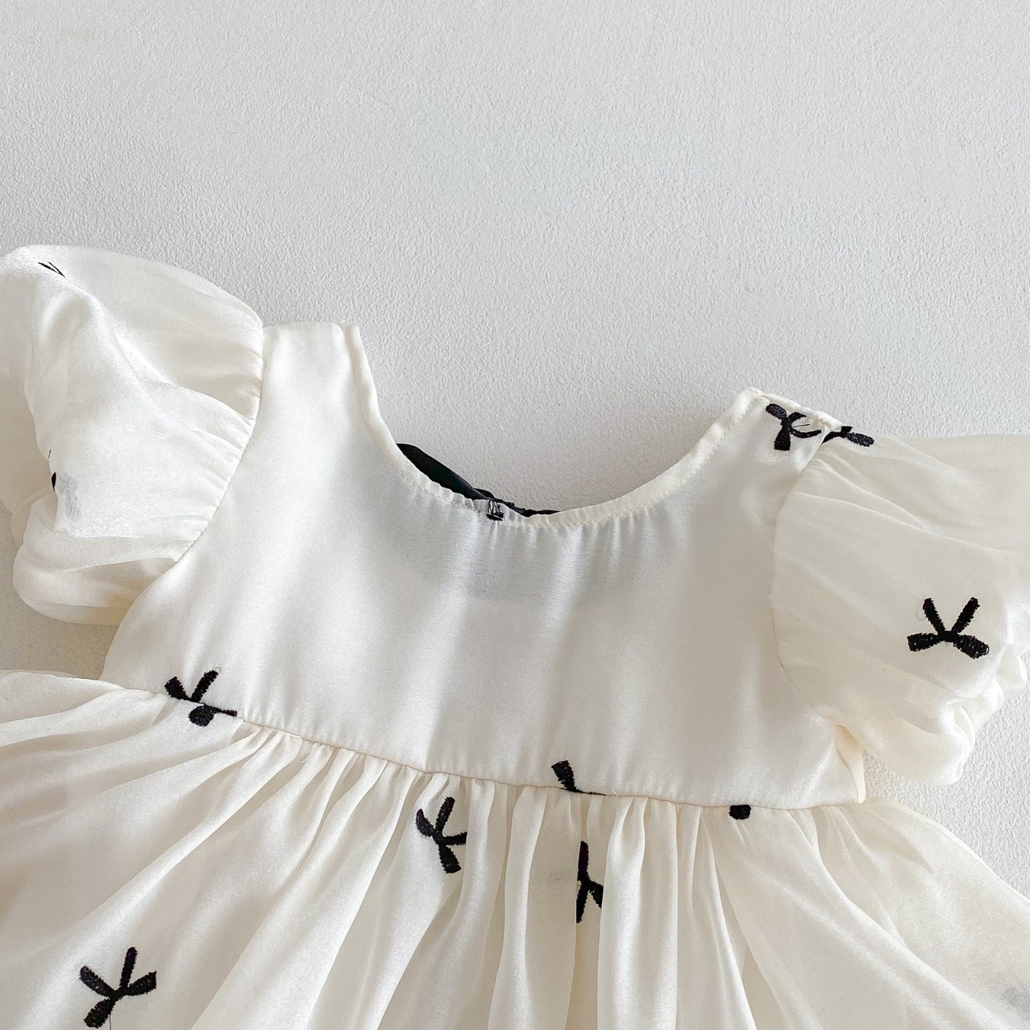Bow tie romper dress