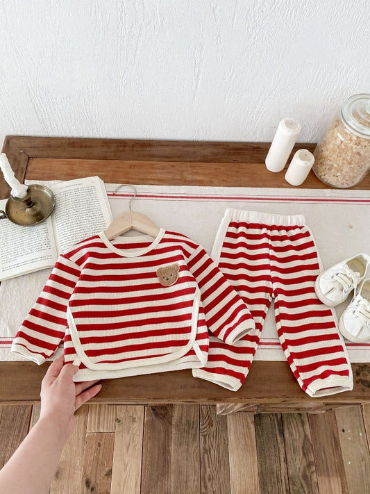 Bear stripe set (unisex)