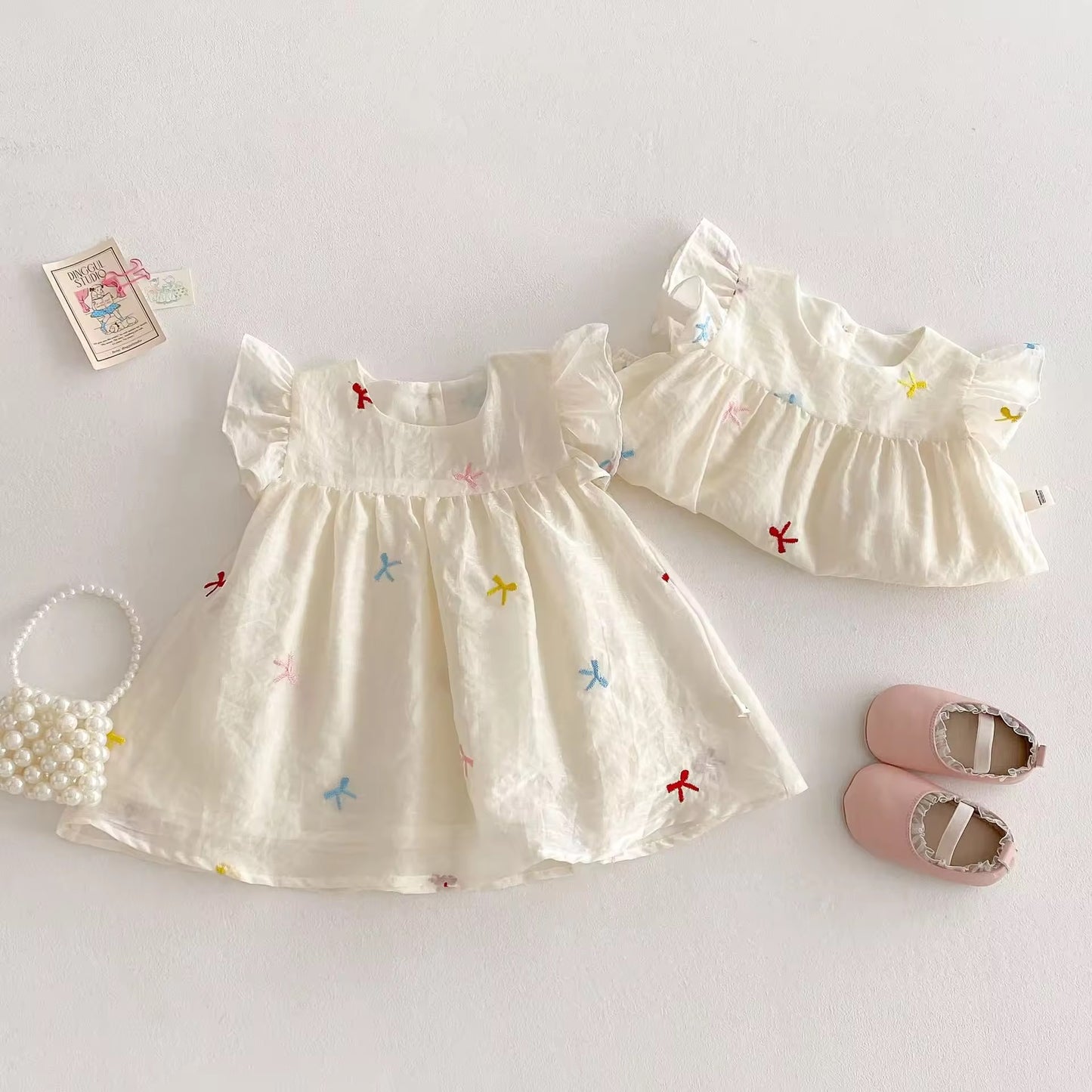 Multi Bow Romper/ Dress