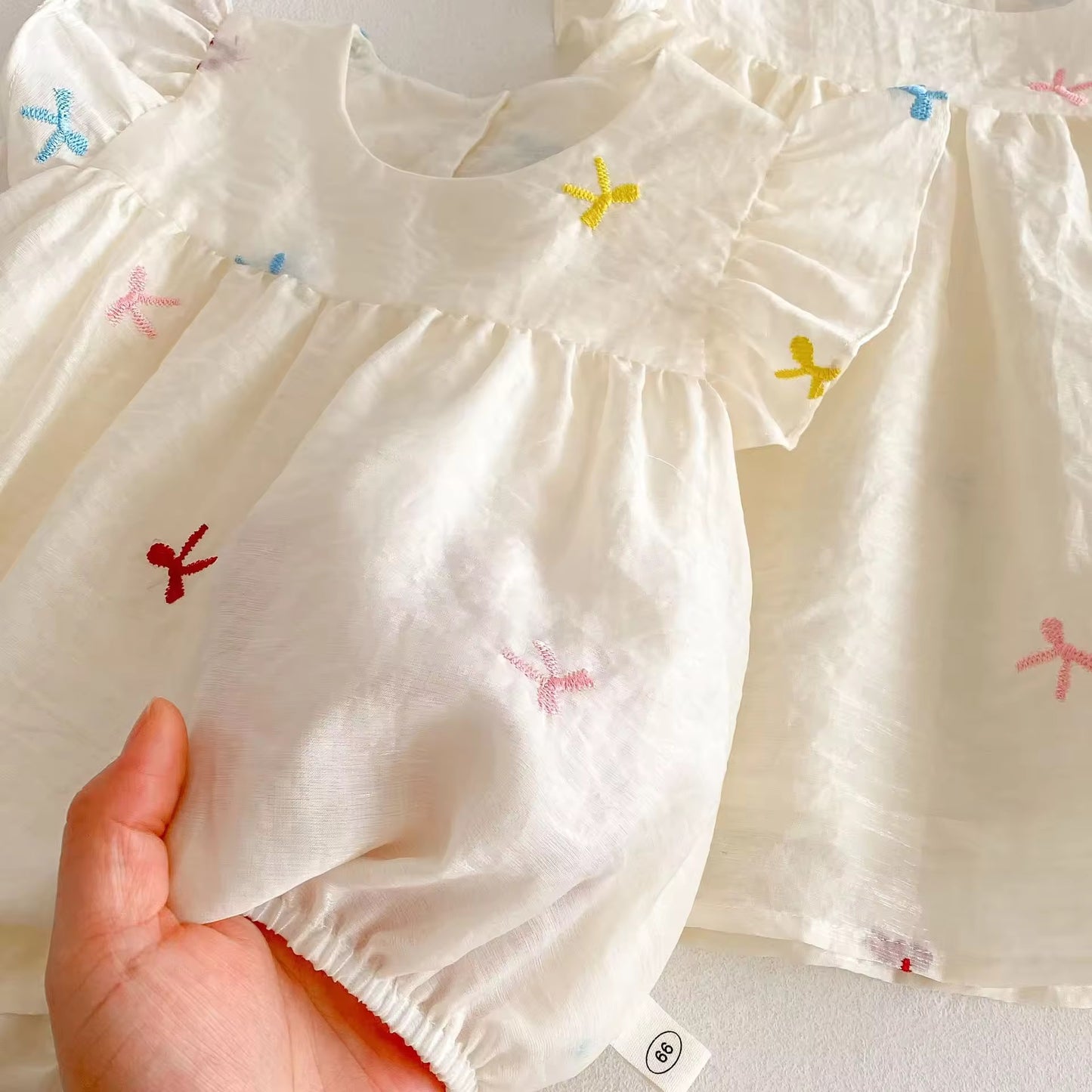 Multi Bow Romper/ Dress
