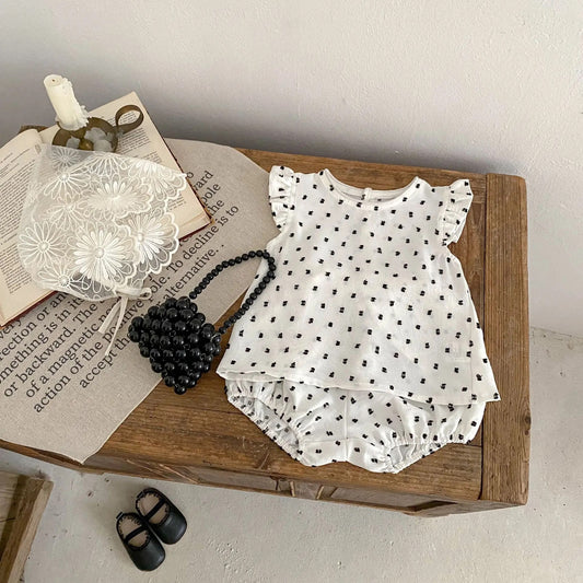 Lipi black dotted set