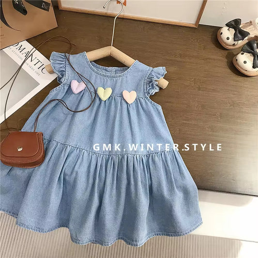 Denim heart candy dress