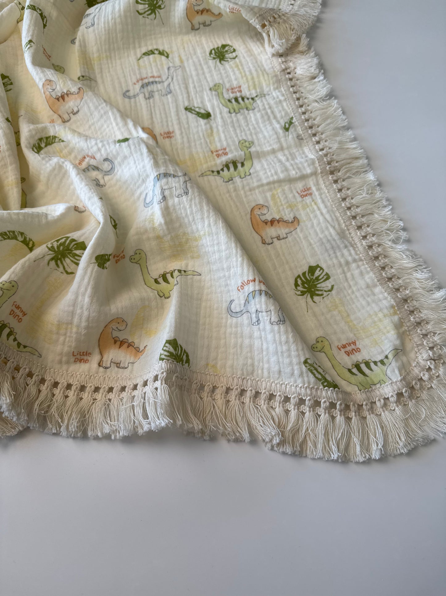 Baby tassel blanket