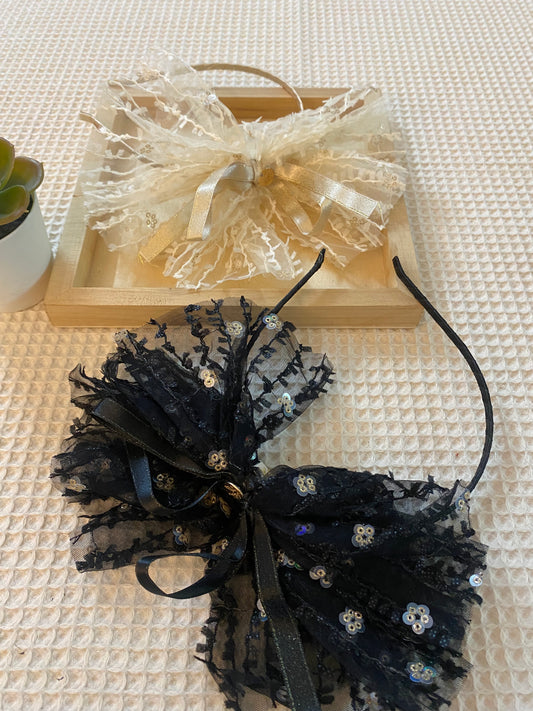 Sheer bow Hair band