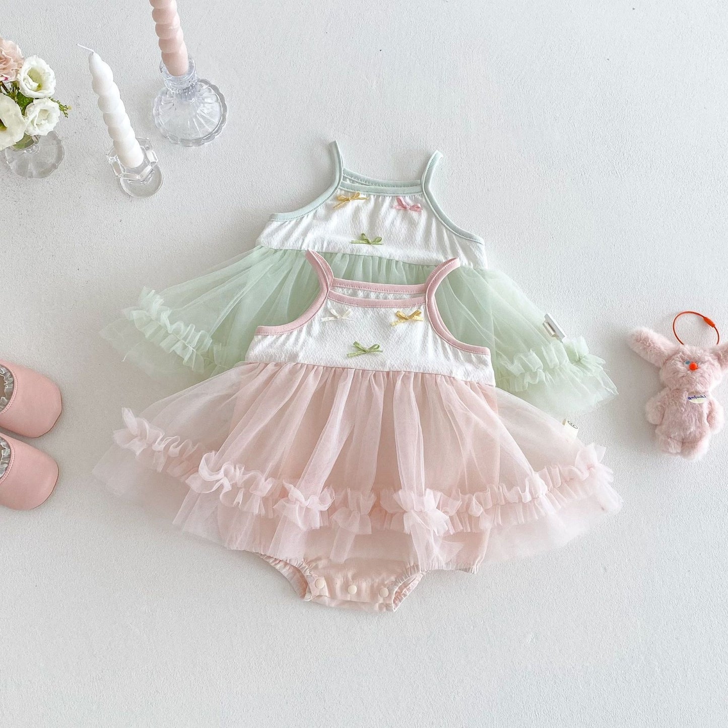Ruby frill romper dress