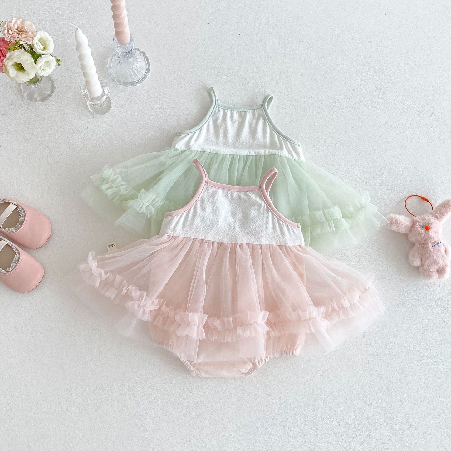 Ruby frill romper dress