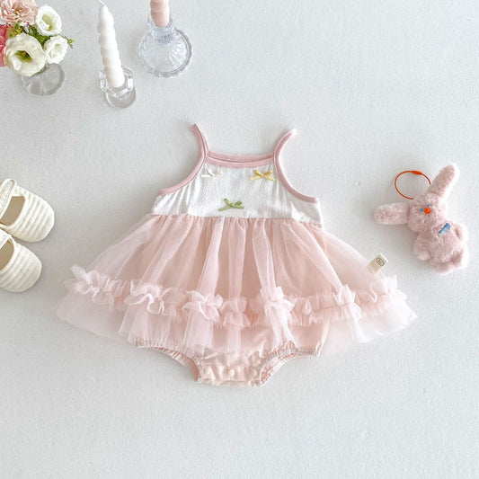 Ruby frill romper dress