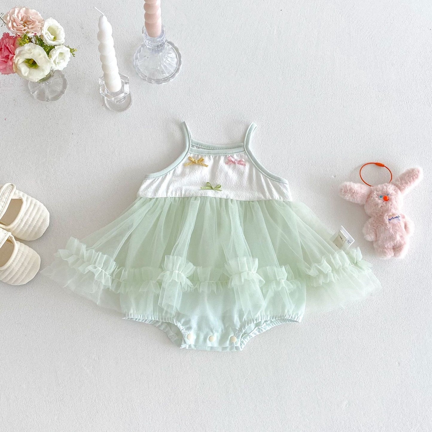 Ruby frill romper dress