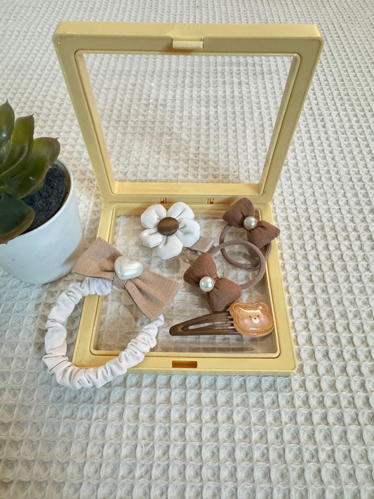 Baby hair clip & band set