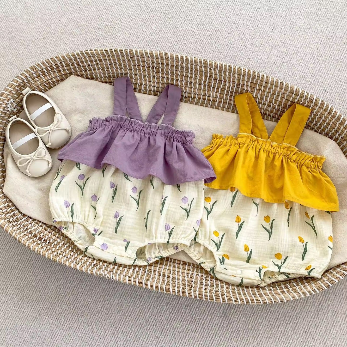 Tulip frill romper