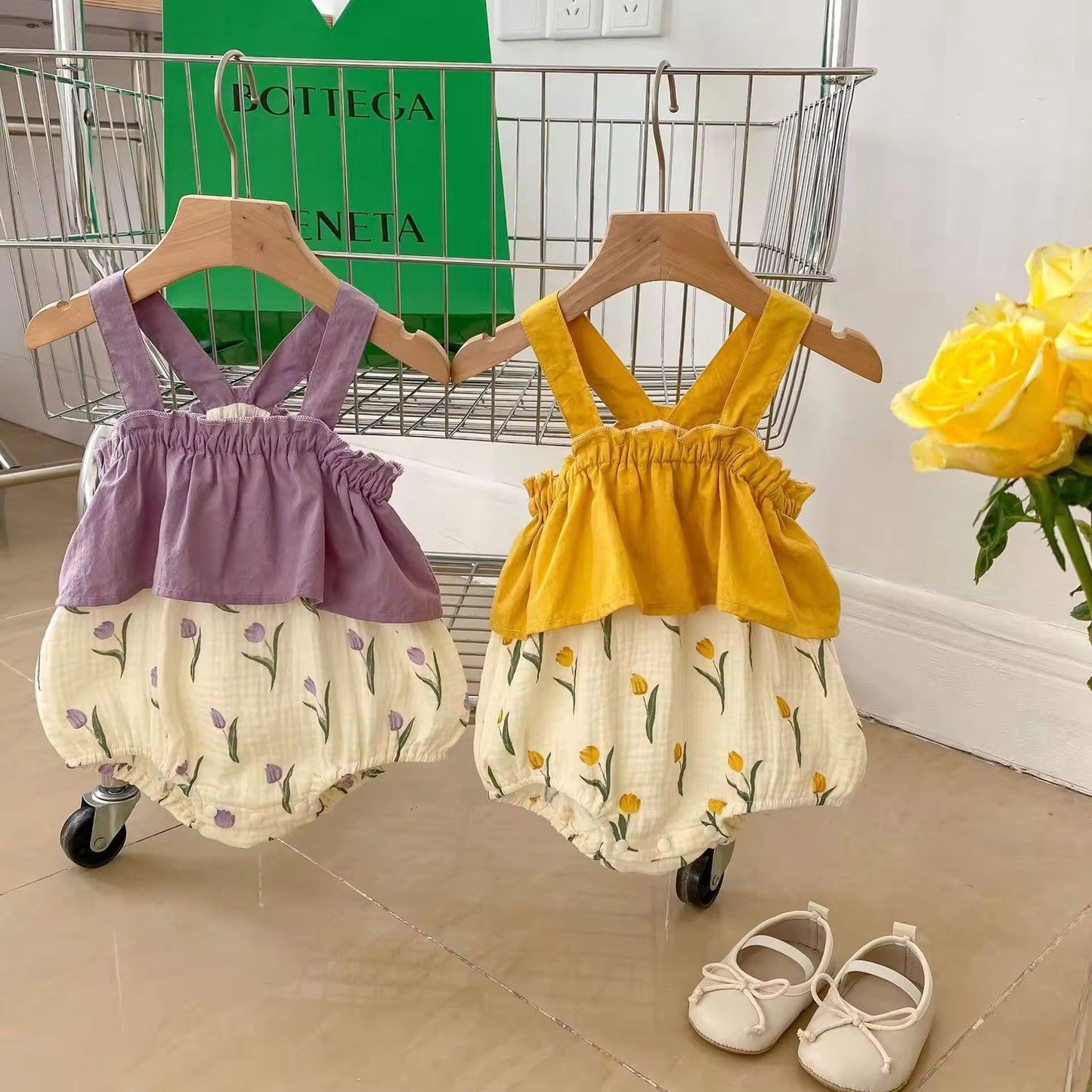 Tulip frill romper
