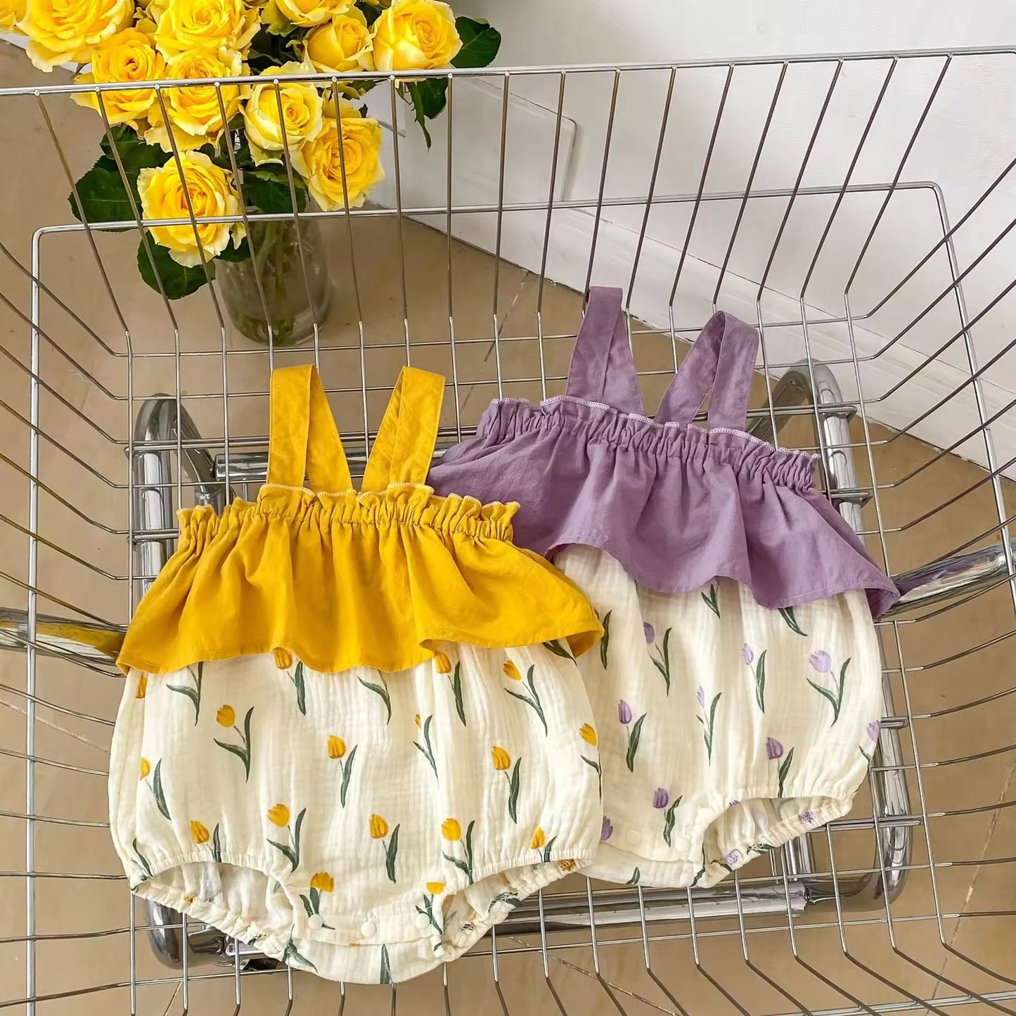 Tulip frill romper