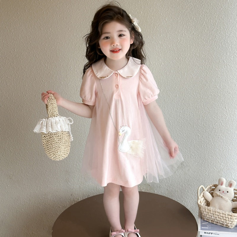 Swan sheer dress