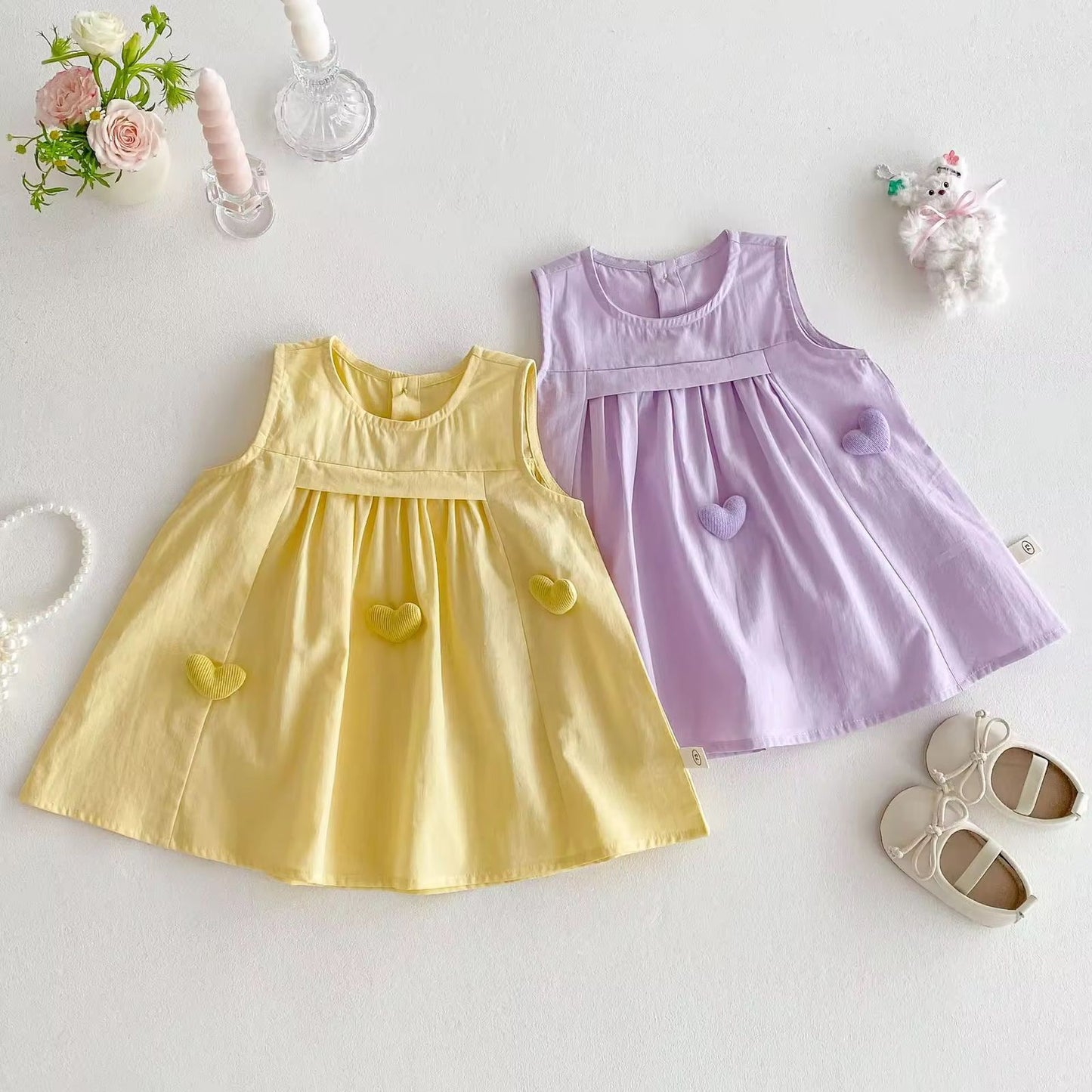 Tri heart dress