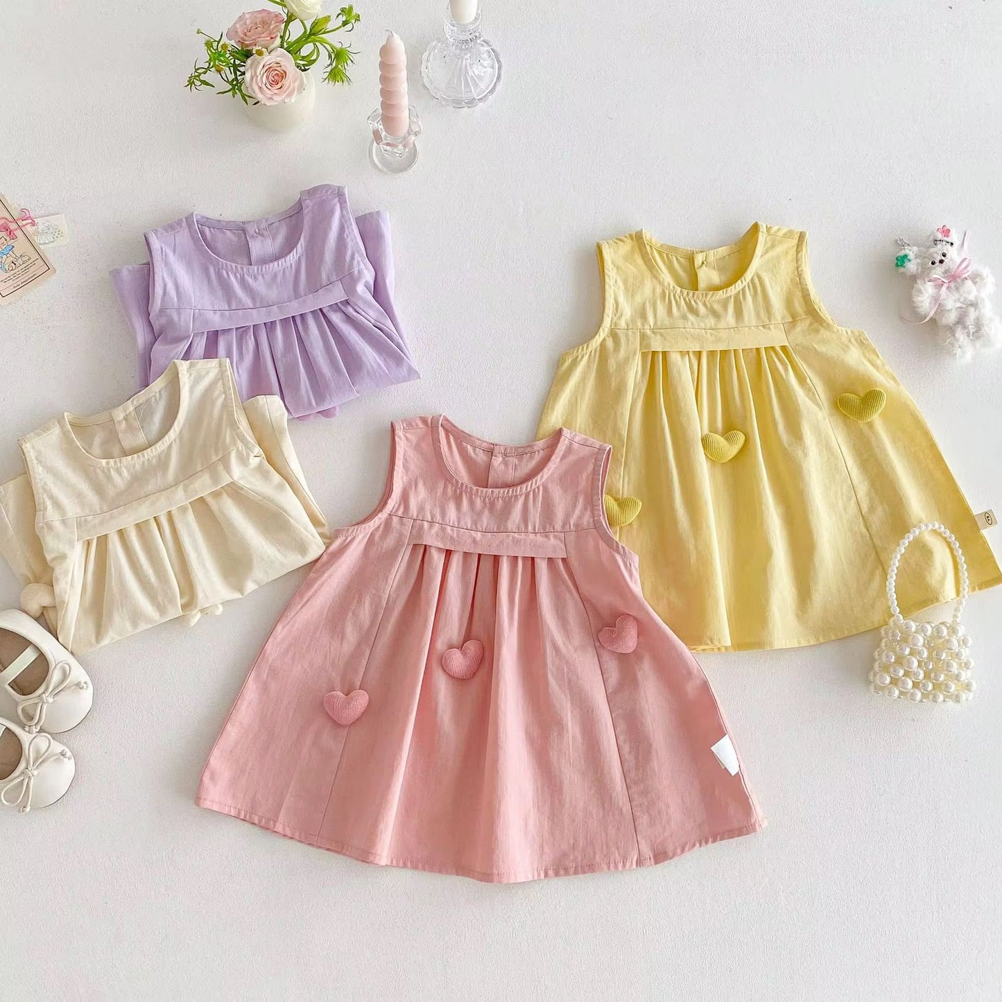 Tri heart dress