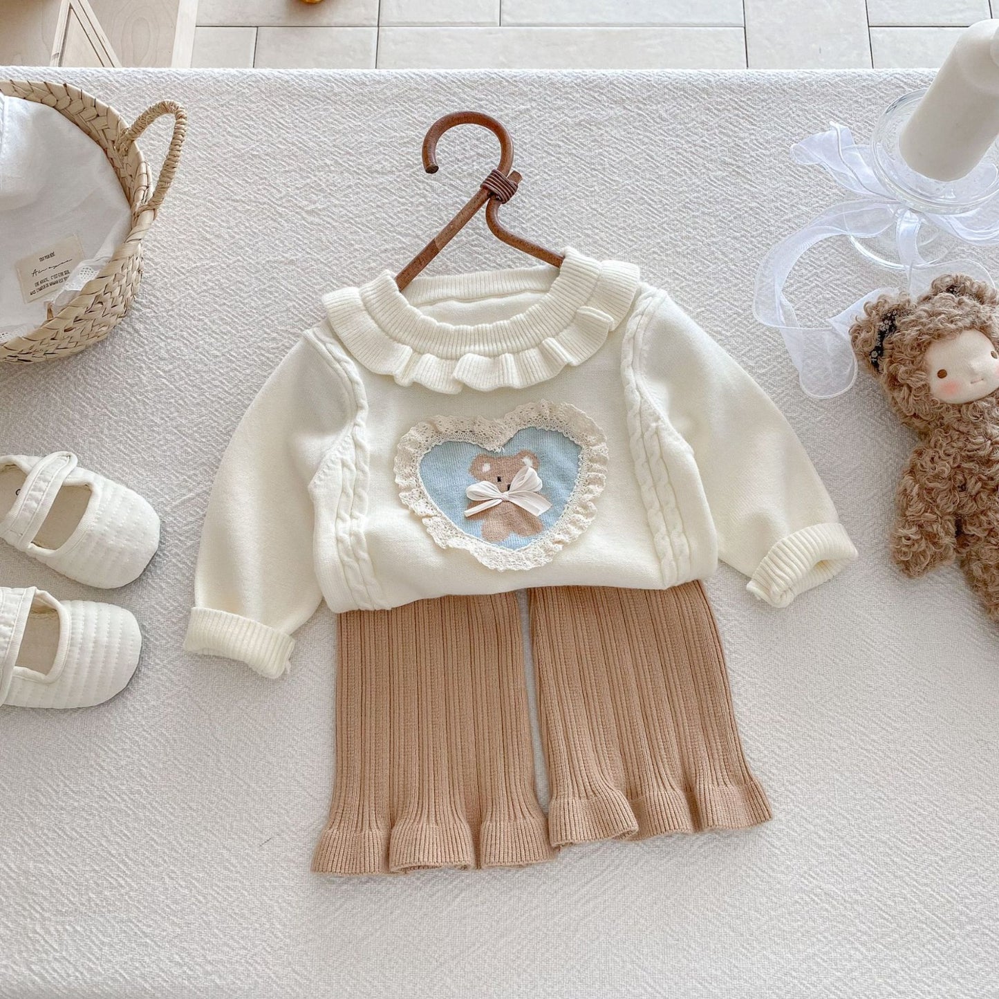Teddy knit set