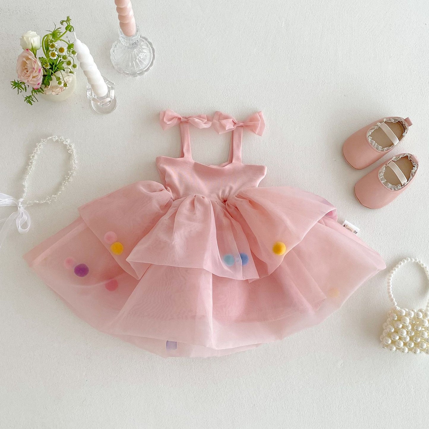 Pom fluff dress