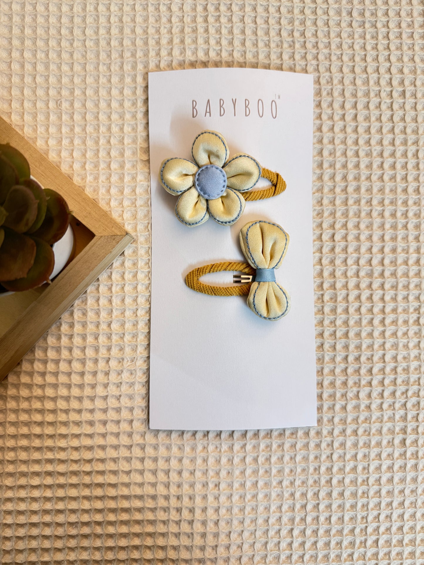 Puff stitch clip set