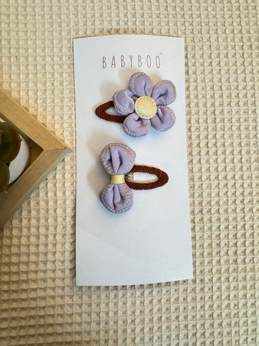 Puff stitch clip set