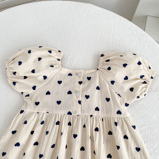 Heart bow romper