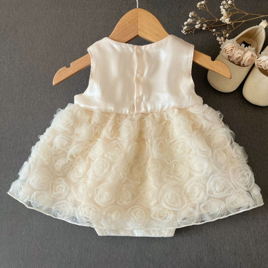 Rozy bow romper dress