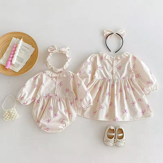 Pinky Bow Romper/Dress