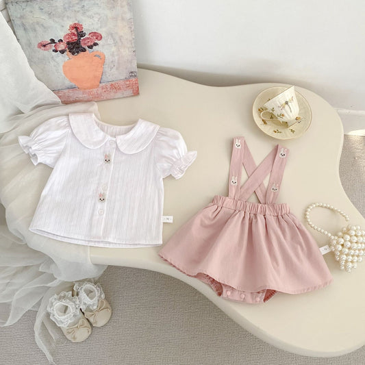 Luna bunny suspender set