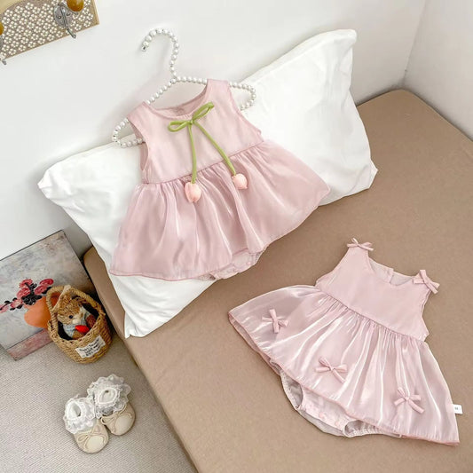 Gloss Tulip bow dress