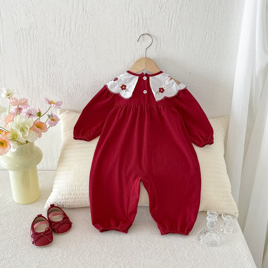 Bunny scallow romper