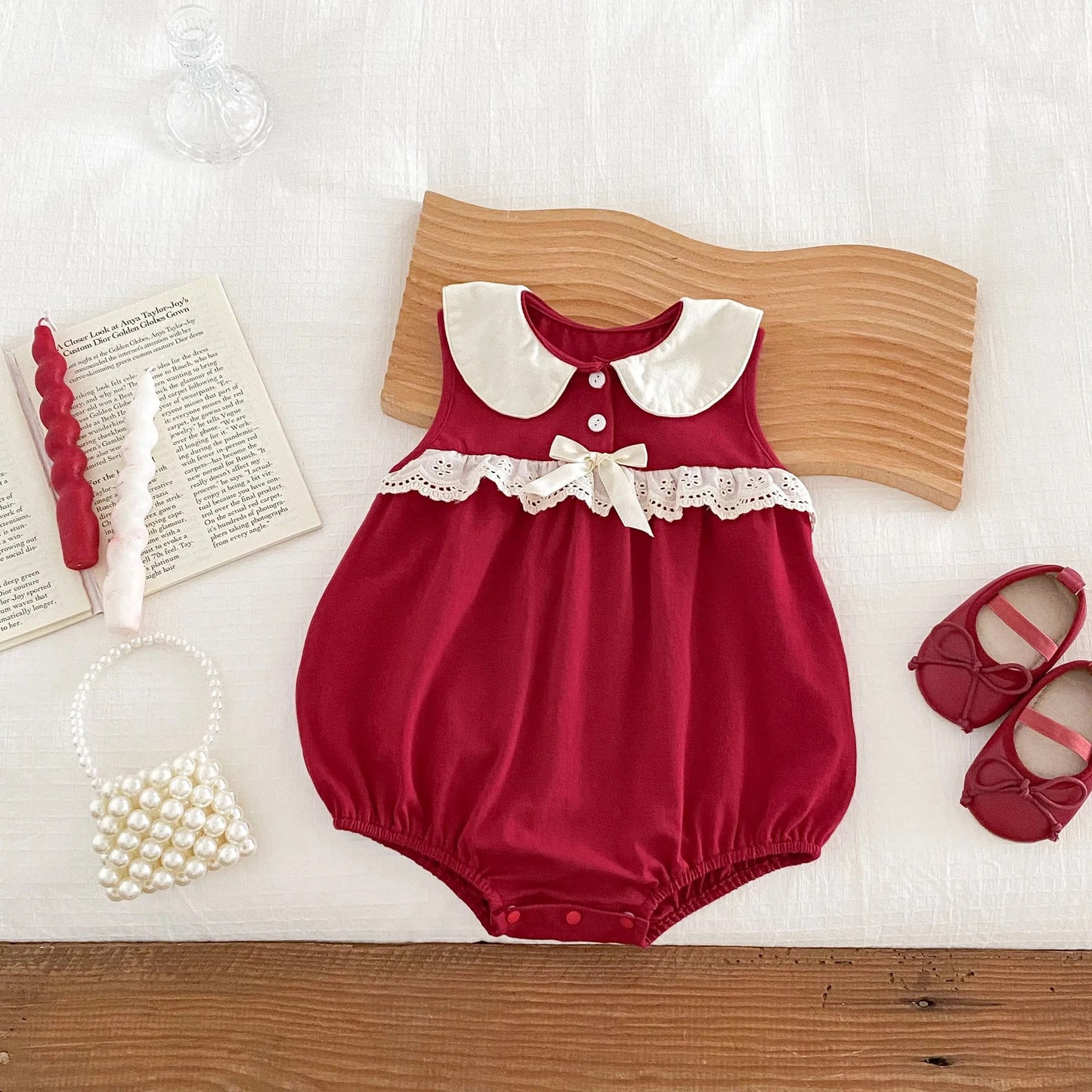 Arini bow romper