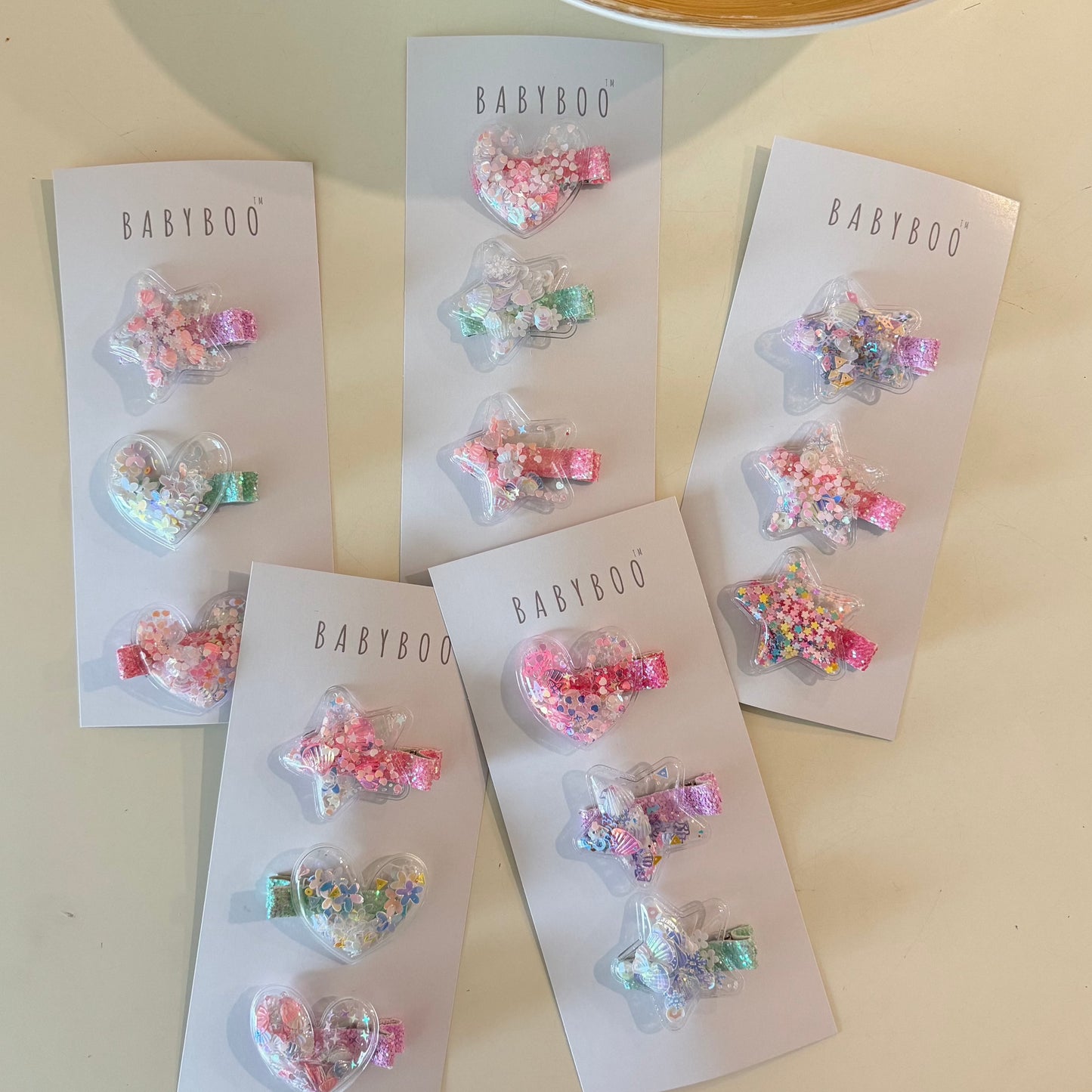 Heart/Star Clip set