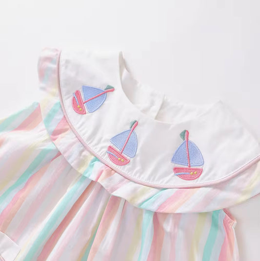 Pastel stripe dress