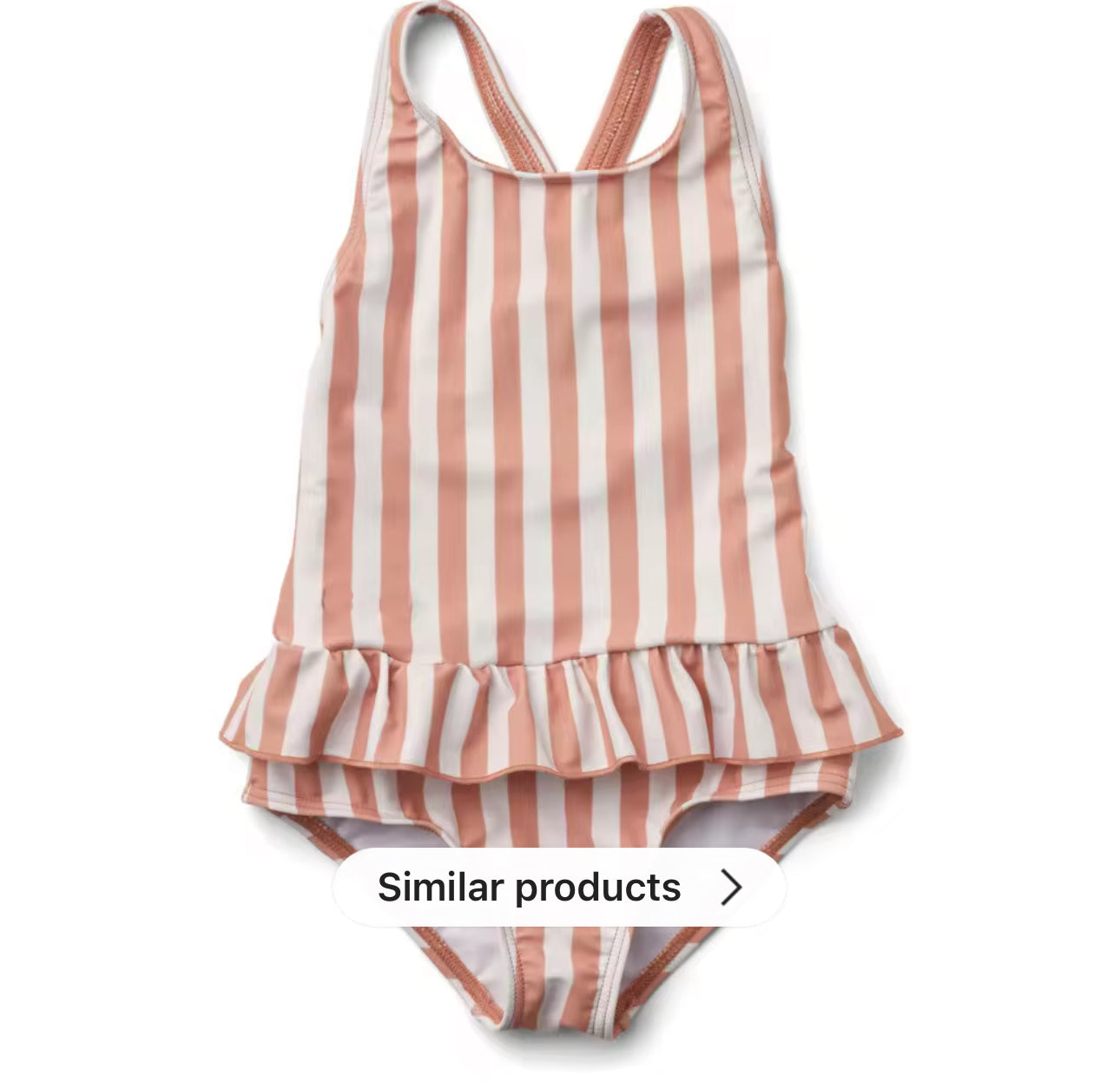 Rust stripe swimsuit