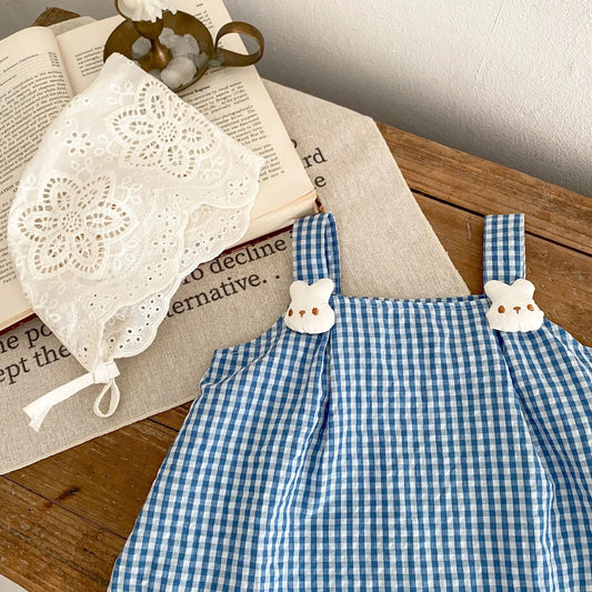 Lacey checkered dress