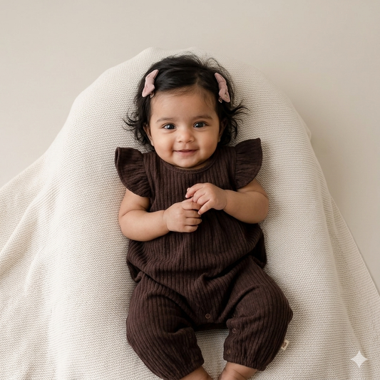 Bow coff romper