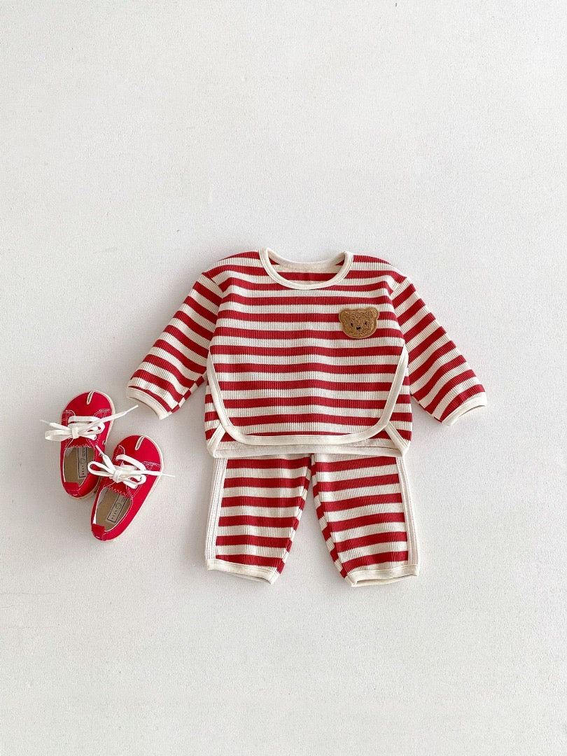 Bear stripe set (unisex)