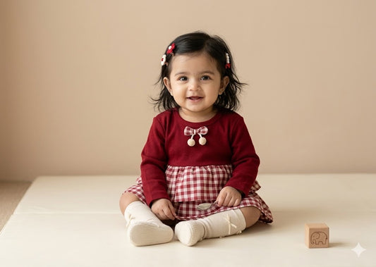 Checkers Bow Dress