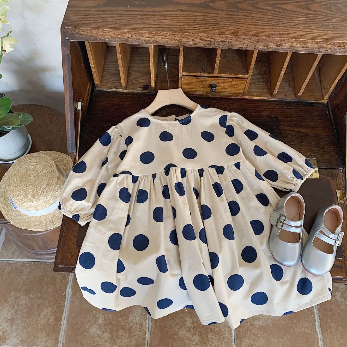 Gargi polka dot dress