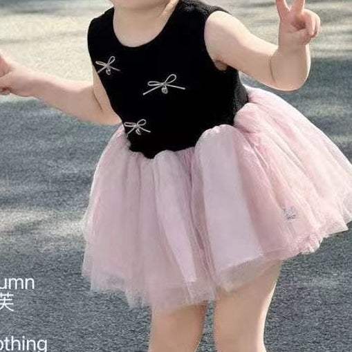 Bow heart tulle dress