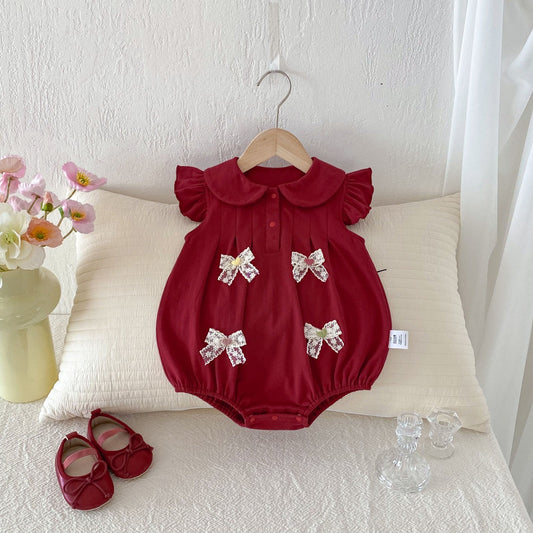 Amour bow romper