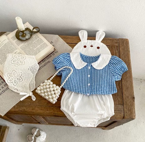 Back bunny checkered set