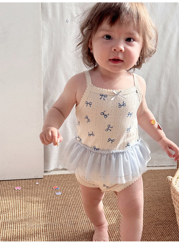 Heart sheer romper