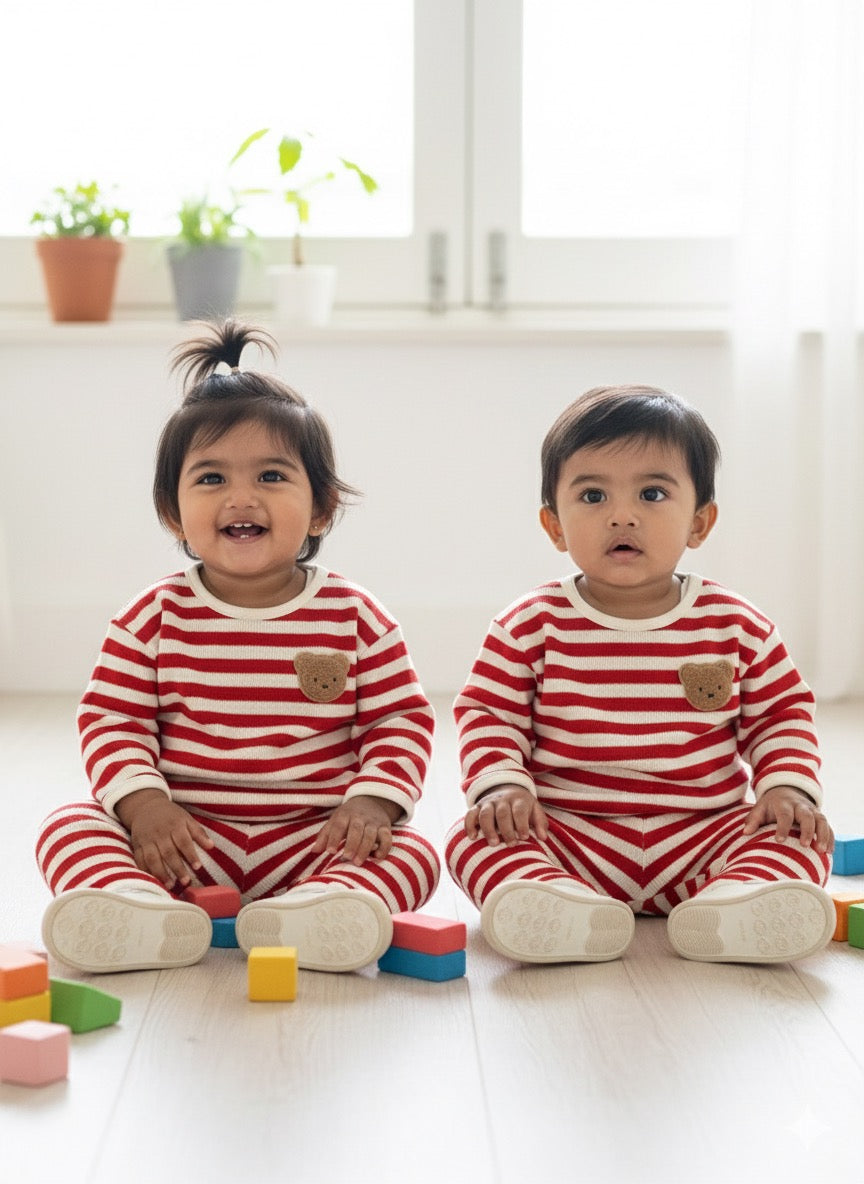 Bear stripe set (unisex)