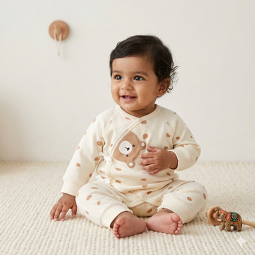 Hidey bear romper ( unisex )