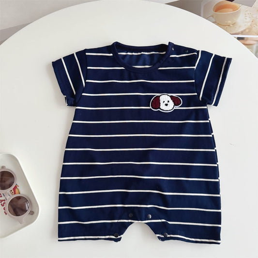 Stripe puppy romper