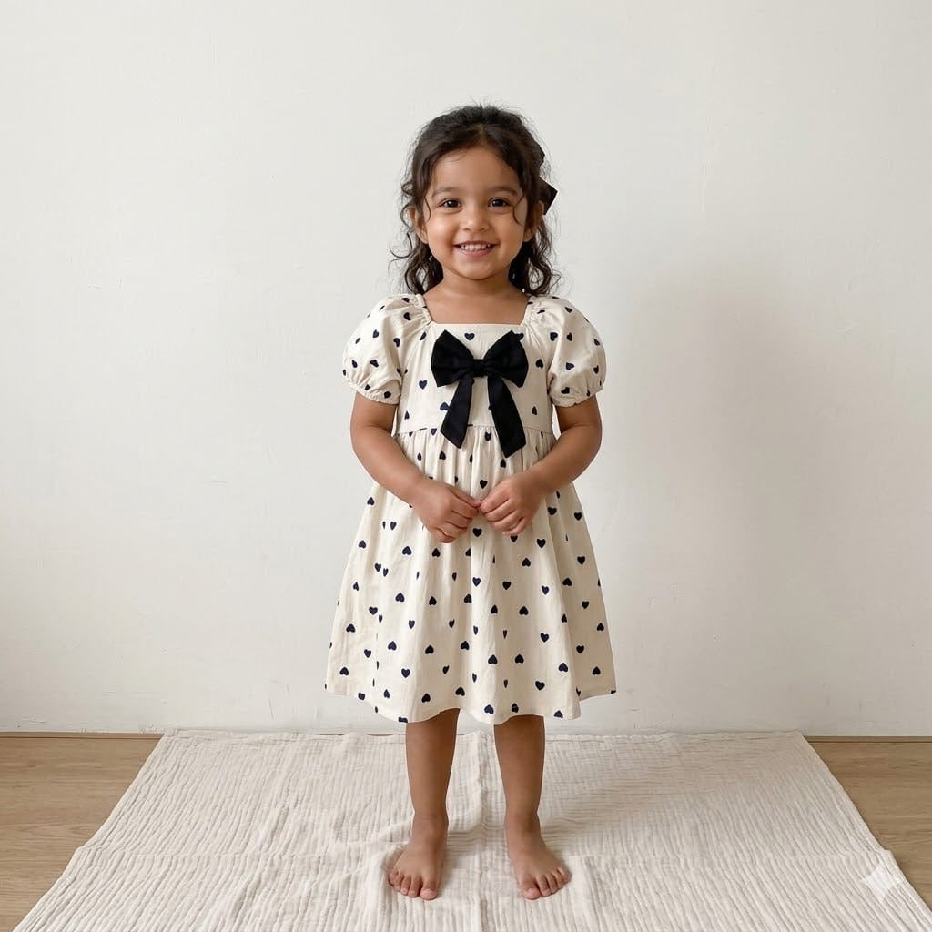 Heart bow dress