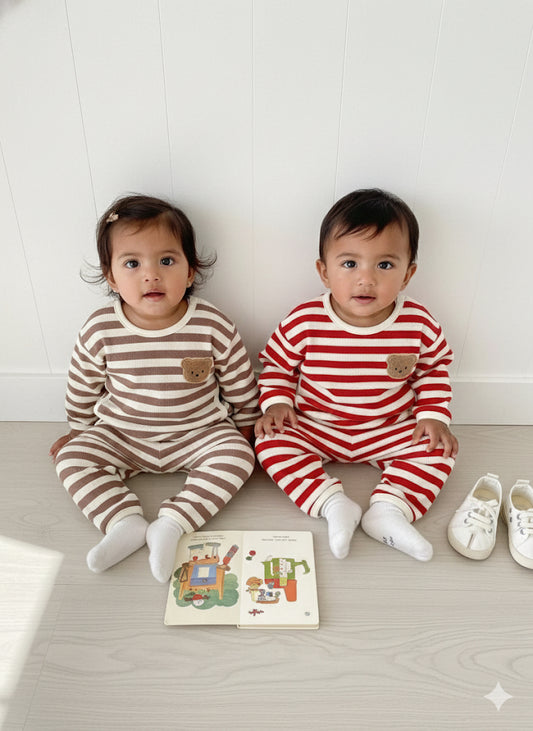 Bear stripe set (unisex)